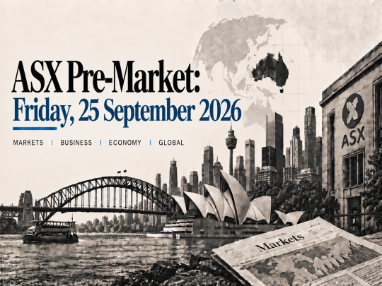 ASX Pre-Market: Friday, 25 September 2026